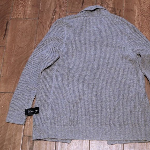 INC Concepts international Mens Grey Shawl Collar Sweater XL - Picture 2 of 6
